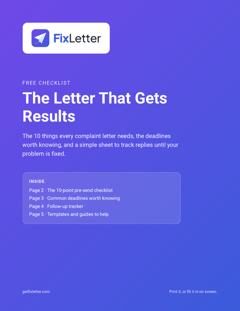 Cover of The Letter That Gets Results checklist